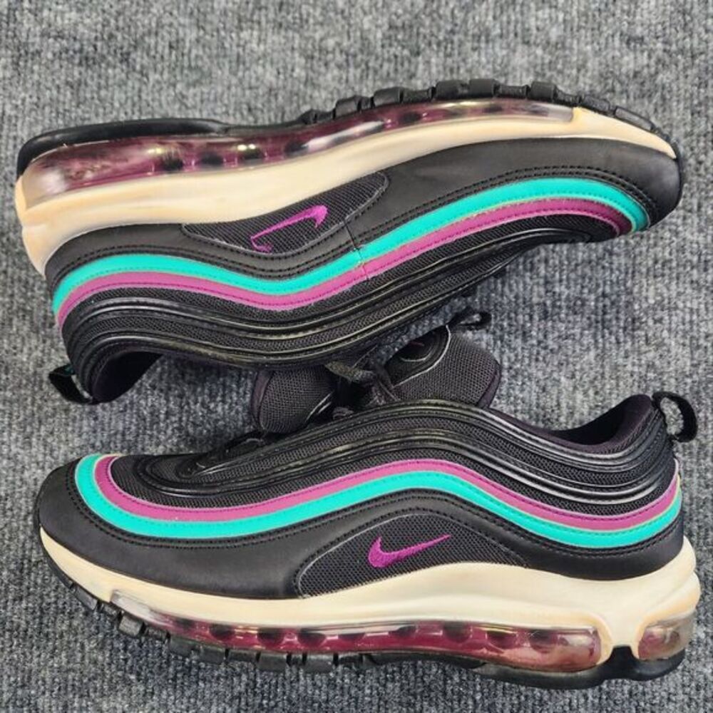 Nike Air Max 97 Black Grape W‎ Size 8 Purple Aqua READ - Picture 5 of 10
